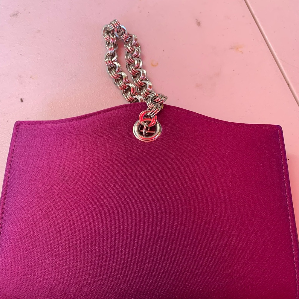 Bill Blass Pink Clutch with Chain Handle